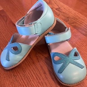 Livie and Luca teal bow Mary Janes size 12